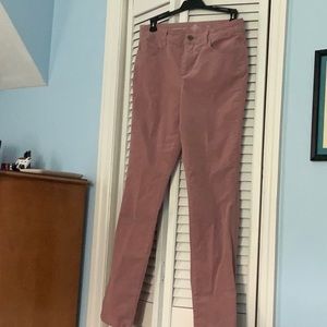 St Johns Bay womens straight leg dusty pink corduroy pants.